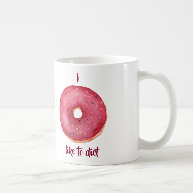 Caneca De Café Eu Morrendo Gosto De Dieta (Direita)