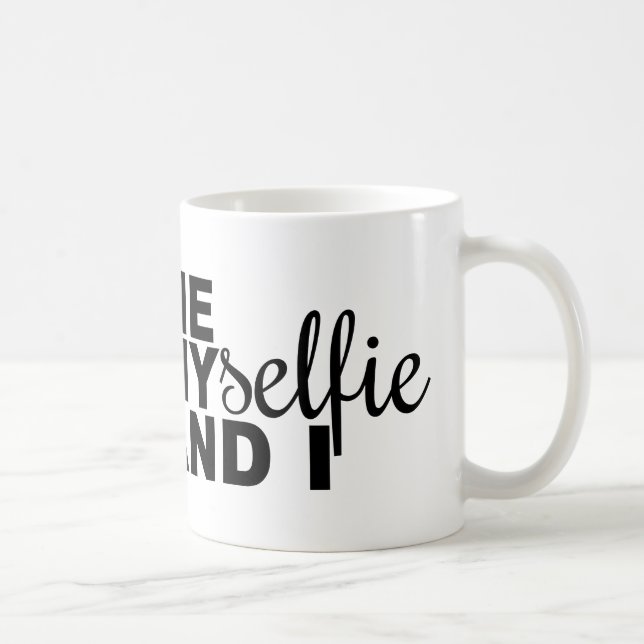 Caneca De Café Eu, Myselfie, e eu, Engraçado Selfie (Direita)