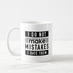 Caneca De Café Eu Não Começo Erros