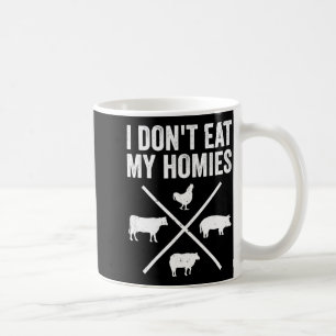 Caneca De Café Eu Não Como Meus Amigos Engraçado Vegetariano