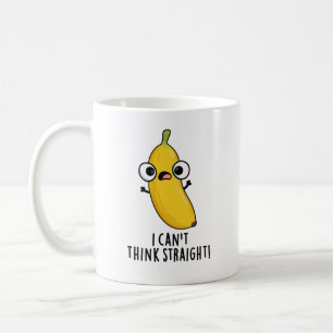Caneca De Café Eu não consigo pensar em Hetero Fruta de banana