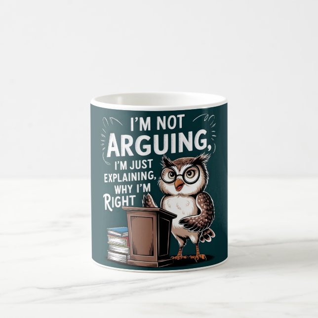 Caneca De Café "Eu não estou discutindo, apenas explicando" (Centro)