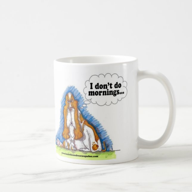 Caneca De Café Eu não faço manhãs (Direita)