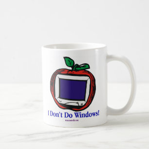 Caneca De Café Eu não faço Windows!