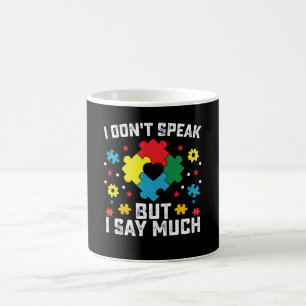 Caneca De Café Eu Não Falo Mas Digo Muito Conscientização sobre A