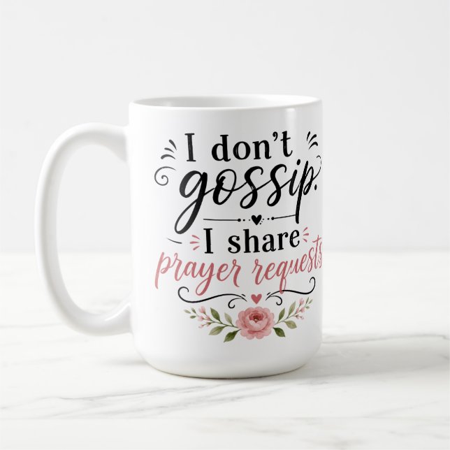 Caneca De Café Eu não fofoco..... (Esquerda)