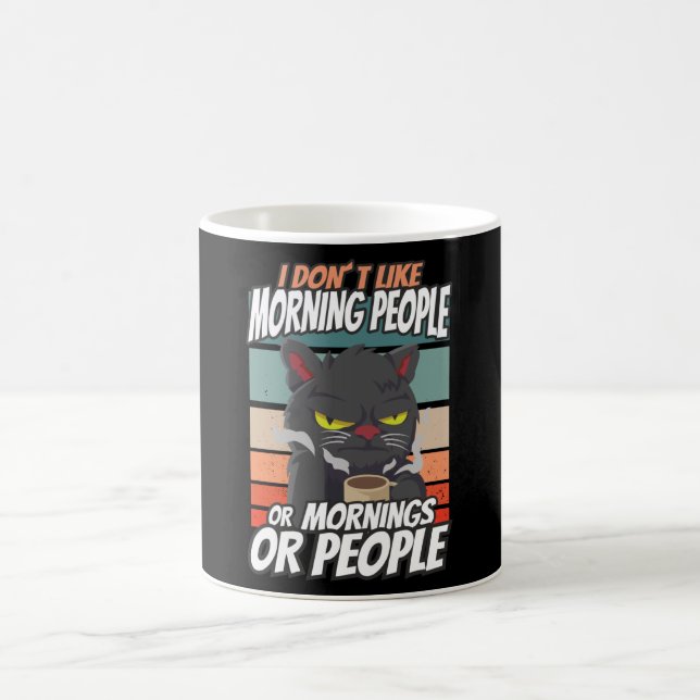 Caneca De Café Eu não gosto de pessoas matinais ou manhãs ou pess (Centro)