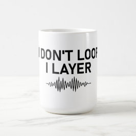 Caneca De Café Eu não leio música mínima de camada