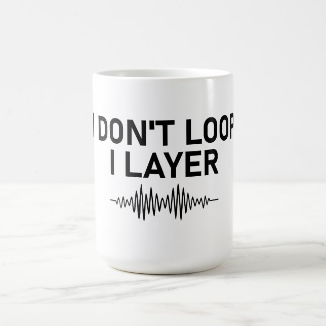 Caneca De Café Eu não leio música mínima de camada (Centro)