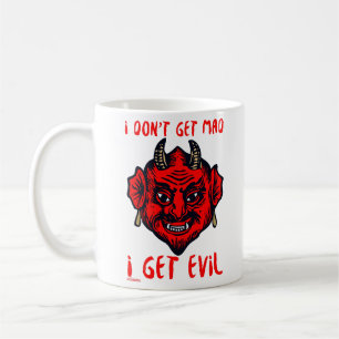 Caneca De Café EU NÃO ME ENGANO, EU FICO MAU engraçado horror d