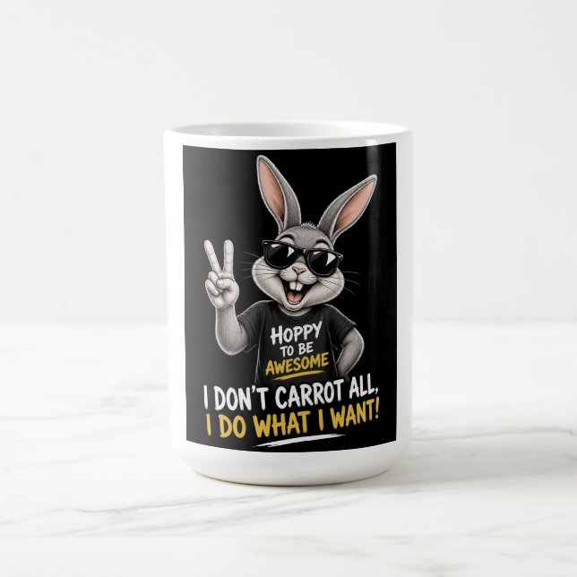 Caneca De Café Eu Não Me Importo Com Cenoura (Centro)