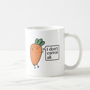 Caneca De Café Eu Não Me Importo Com Cenoura