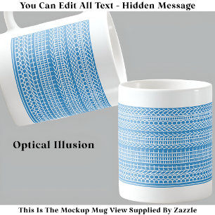 Caneca De Café Eu não me sinto muito mal escondido Mensagem 124WB