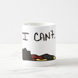 CANECA DE CAFÉ EU NÃO POSSO.