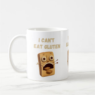 Caneca De Café Eu não posso comer Gluten