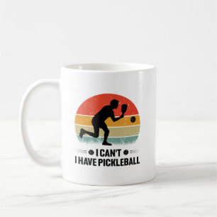 Caneca De Café Eu não posso comer picleball, Pickleball Lover