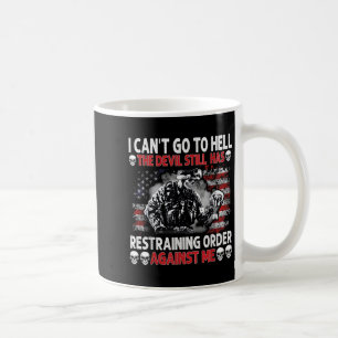 Caneca De Café Eu não posso ir ao inferno O diabo ainda tem que c