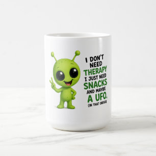 Caneca De Café Eu Não Preciso de Terapia Eu Preciso de Lanches De