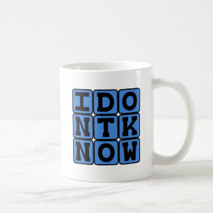 Caneca De Café Eu Não Sei, Ignorância