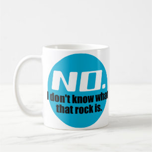 Caneca De Café Eu Não Sei O Que É Essa Rocha (Azul)