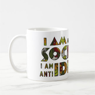 Caneca De Café Eu não sou anti social que eu sou anti idiota.