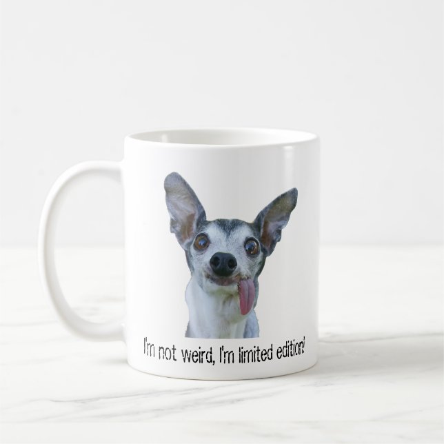 Caneca De Café Eu não sou estranho, sou o cãozinho da edição limi (Esquerda)