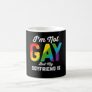 Caneca De Café Eu não sou Gay, mas minha Namorado é um orgulho LG