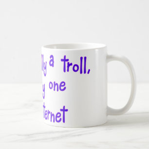 Caneca De Café Eu não sou realmente um troll