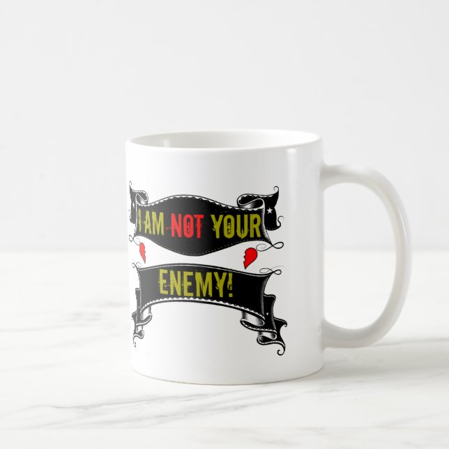 Caneca De Café Eu não sou seu inimigo (Direita)