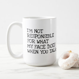 Caneca De Café Eu não sou tipografia ofensiva engraçada