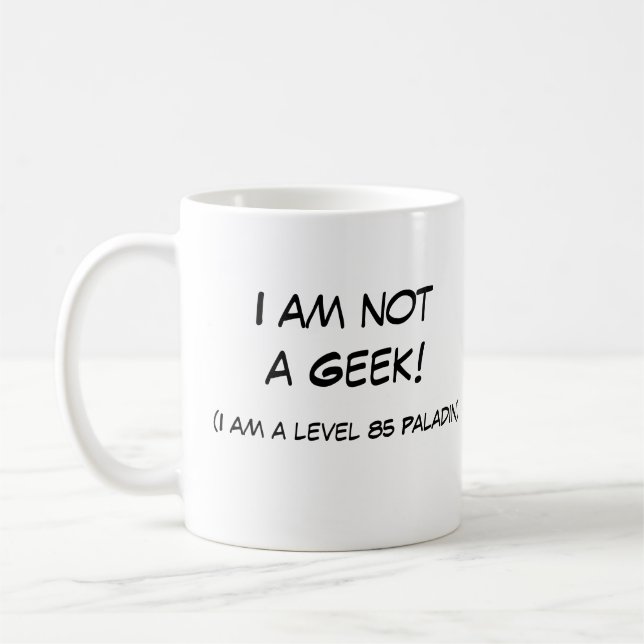 Caneca De Café Eu não sou um geek! (Esquerda)