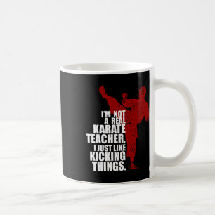 Caneca De Café Eu não sou um verdadeiro professor de Karate a dar