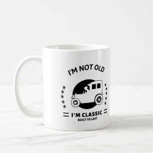 Caneca De Café Eu não sou velho, sou clássico com carro velho