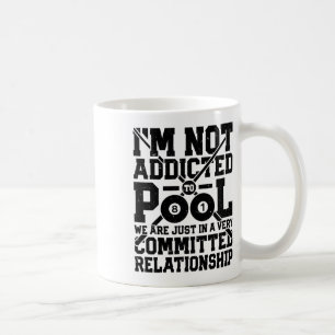 Caneca De Café Eu não sou viciado em Piscina Engraçado Billiards