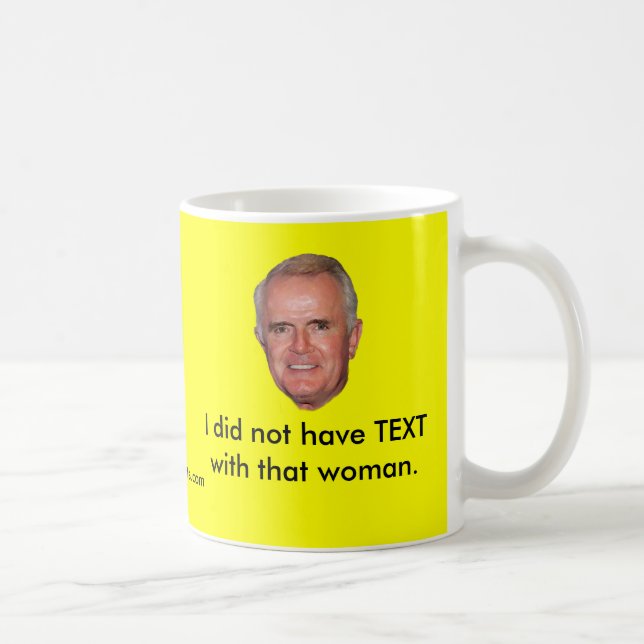 Caneca De Café Eu não tive o TEXTO com essa mulher (Direita)