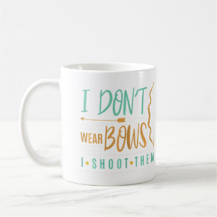 Caneca De Café Eu Não Uso Arcos Eu Atiro Nelas Arco Divertido Caç