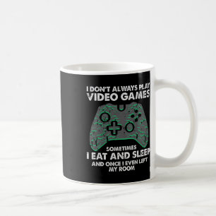 Caneca De Café Eu Nem Sempre Jogo Video Games Camiseta Divertida