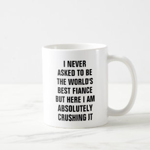 Caneca De Café Eu nunca pedi para ser noivo mas ela dos mundos o