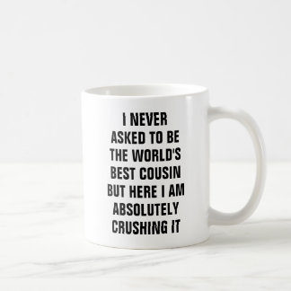 Caneca De Café Eu nunca pedi para ser primo mas ele do mundo o