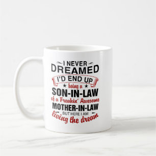 Caneca De Café Eu nunca sonhei que acabaria sendo um filho da lei