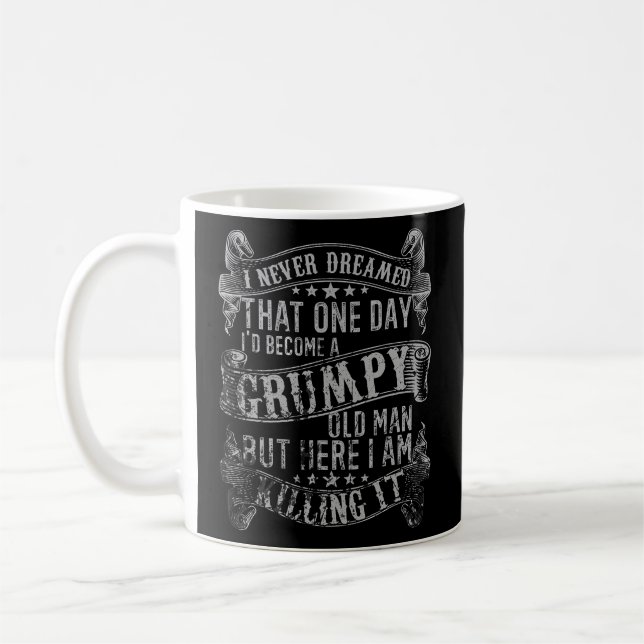Caneca De Café Eu Nunca Sonhei Que Seria Um Velho Engraçado, Ol E (Esquerda)