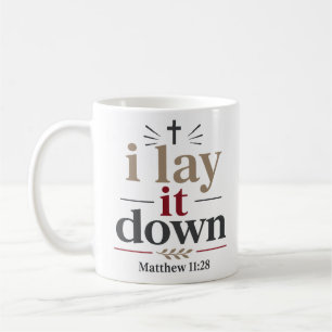 Caneca De Café Eu O Deixo Inspirando Citação Bíblica Verdadeira