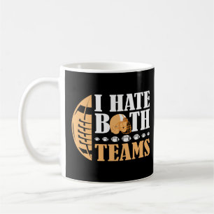 Caneca De Café Eu Odeio Ambos os Times Futebol Americano Engraçad