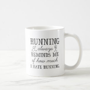 Caneca De Café Eu Odeio Correr