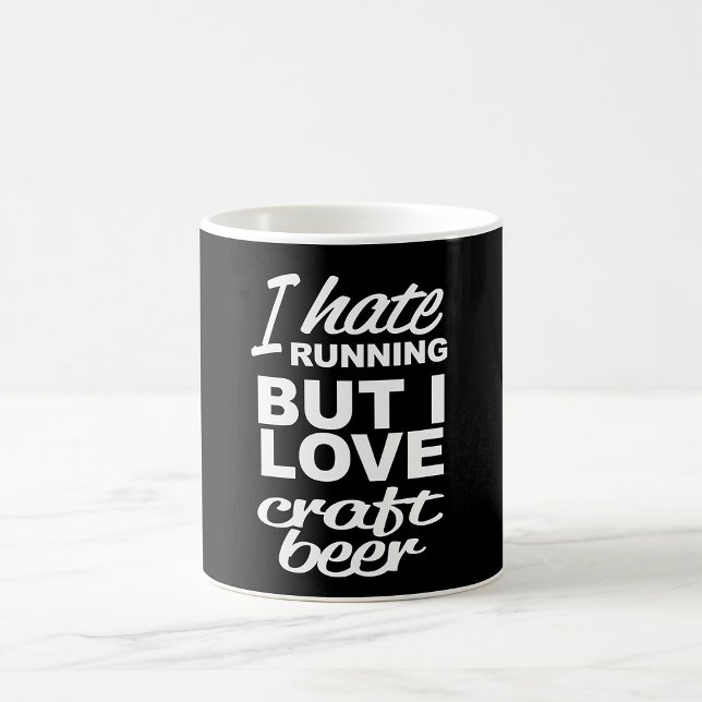 Caneca De Café Eu Odeio Correr Mas Eu Amo Cerveja Artesanal  (Criador carregado)