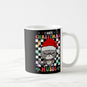 Caneca De Café Eu Odeio Música de Natal Inimigo do Natal