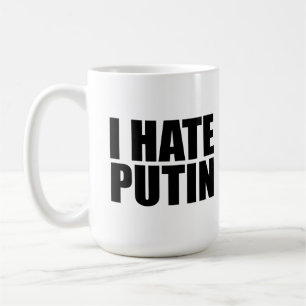 Caneca De Café Eu odeio Putin