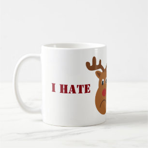Caneca De Café Eu Odeio Reinador De Natal