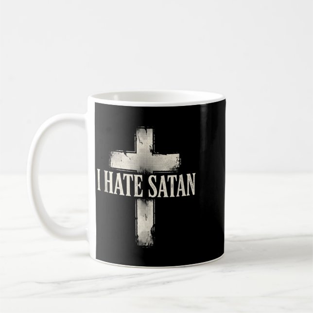 Caneca De Café Eu Odeio Satanás (Esquerda)