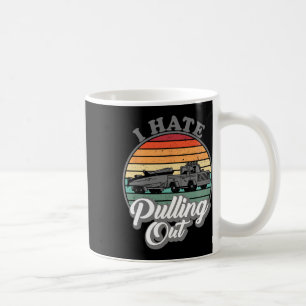 Caneca De Café Eu Odeio Tirar Barco de Pesca Retro Boating Divert